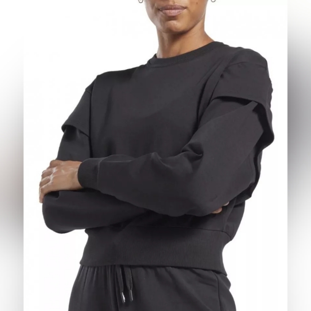 NWT Reebok Womens TS DREAMBLEND CO MIDLAYER Sweatshirt Small